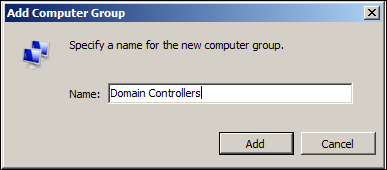 Add Computer group